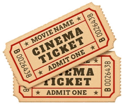 cinema ticket, movies & shows